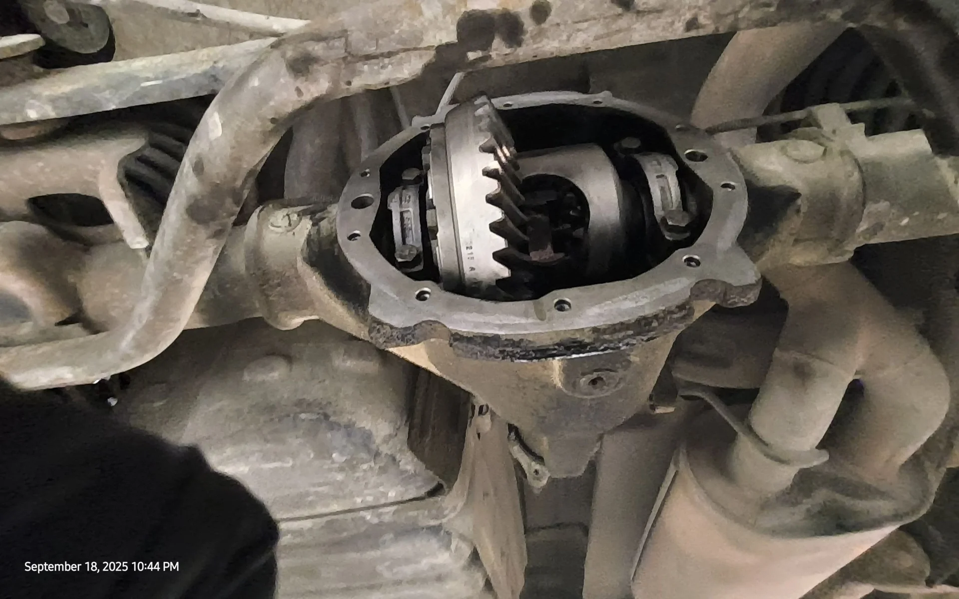 Automotive differential after cleaning