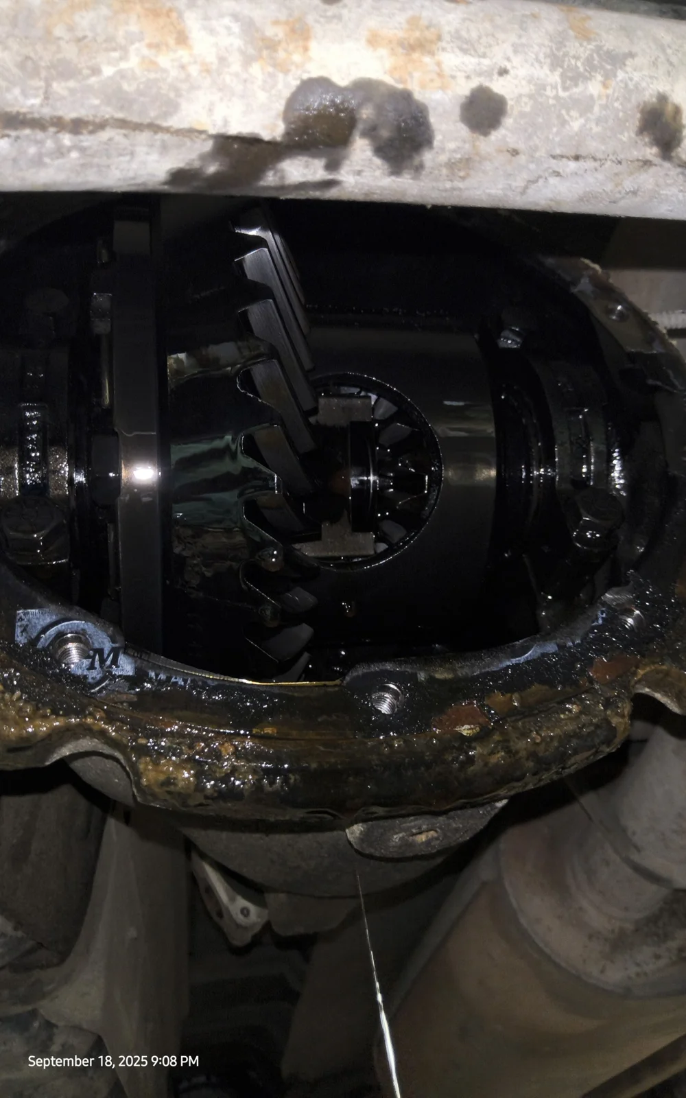 Automotive differential before laser cleaning